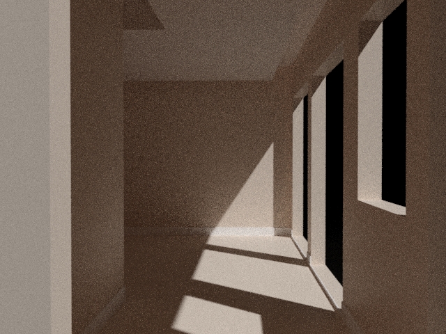 Rendu activeShade, exposition à 8 et éclairage par défaut